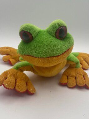 VTG Webkinz Green Tree Frog Plushie Ganz No Code